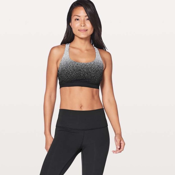 New Lululemon Energy Bra- rare speckled ombré - size 4 - Picture 2 of 10
